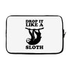 drop like a sloth Laptop sleeve