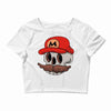 mario skull Crop Top