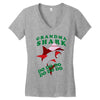 Grandma Shark -Shark Do Do Do Women's V-Neck T-Shirt