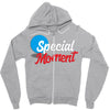 Text Zipper Hoodie