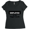 employee of the friggin month Women's Triblend Scoop T-shirt