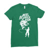 reel moms fish Ladies Fitted T-Shirt