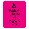 keep calm and rock on mens black t shirt rock music new Mousepad