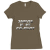 jarvis is my co pilot Ladies Fitted T-Shirt