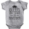 queens are born in november (2) Baby Onesie