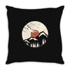 Mountain Wildlife Throw Pillow