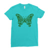 liver cancer butterfly Ladies Fitted T-Shirt