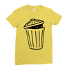 garbage ghost Ladies Fitted T-Shirt