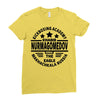 khabib nurmagomedov black logo Ladies Fitted T-Shirt