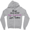 Dear Parents Tag You're It Love Teachers Women's Zipper Hoodie