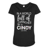 in a world full of grinches be a cindy lou who Maternity Scoop Neck T-shirt