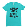 bbq spirit animal Ladies Fitted T-Shirt