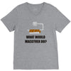 what would macgyver do tshirt funny 80s tv show tee dean richard ander V-Neck Tee