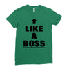 like a boss Ladies Fitted T-Shirt