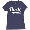 uncle since 2013 Ladies Fitted T-Shirt