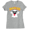 booyah ghost horror Ladies Fitted T-Shirt