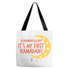 Alhamdullillah It's My First Ramadan Tote Bags