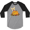corgi pumpkin 3/4 Sleeve Shirt