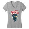 what's good my ninja Women's V-Neck T-Shirt
