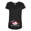 November Peeking Out Baby Girl Maternity Scoop Neck T-shirt