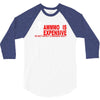 ammo expensive no warning shot funny nra rifle pistol shoot shooting t 3/4 Sleeve Shirt