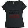 beautiful daughter Women's Triblend Scoop T-shirt