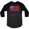 july 4th 3/4 Sleeve Shirt