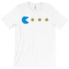funny 80s pacman cookie monster retro gaming T-Shirt