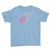 junior's breast cancer awareness i wear pink Youth Tee