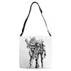 cable and deadpool Adjustable Strap Totes