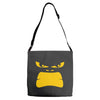 angry gorilla face Adjustable Strap Totes