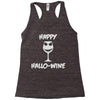 happy hallo wine Racerback Tank
