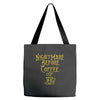 nightmare before coffee Tote Bags