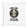 nurse lama Throw Pillow