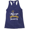 kings are born in january Racerback Tank