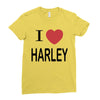 i love harley Ladies Fitted T-Shirt