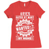 Aries Hated By Many Wanted By Plenty Ladies Fitted T-Shirt