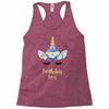 birthday unicorn family series birthday boy Racerback Tank