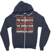 be a strong woman for halloween! Zipper Hoodie