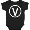 vegan symbol Baby Bodysuit
