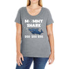 Mommy Shark Doo Ladies Curvy T-Shirt