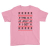 Emo Gothic Ugly Christmas Sweater Youth Tee