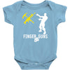 finger guns batle royal gaming Baby Bodysuit
