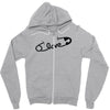pin love Zipper Hoodie