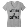 mother of kittens Women's V-Neck T-Shirt