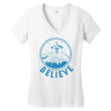 alien up Women's V-Neck T-Shirt