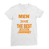 all men are created equal but only the best are born in january 1 Ladies Fitted T-Shirt