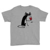 cat and wine Youth Tee