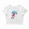 breaking bear Crop Top