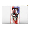 july 4th skull Accessory Pouches